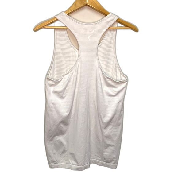 Zyia White Performance Sleeveless Racer Back Yoga Athletic Tank Top Size L - Picture 3 of 8